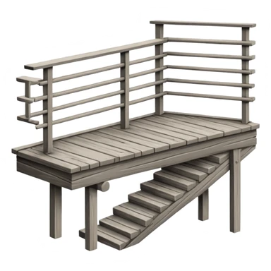 Wooden balcony sticker