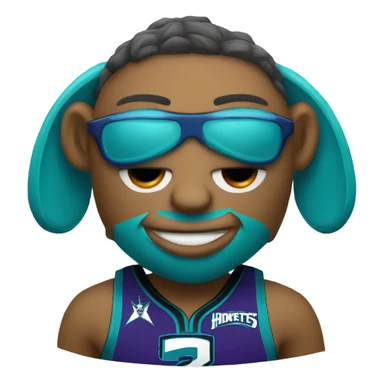 Charlotte hornets mascot sticker