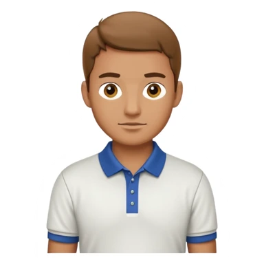 male golfer upper body sticker