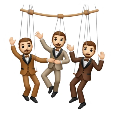 Romantic dancing puppet strings for 'Bye Bye Bye' by NSYNC sticker