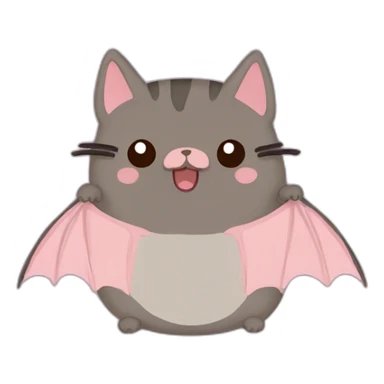 bat pusheen sticker