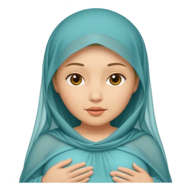 Une femme voilée enceinte sticker