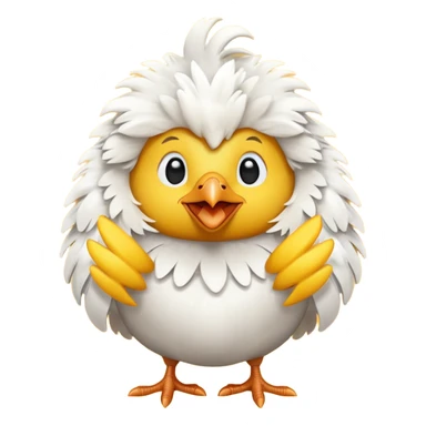 chicken with good morning banner sticker