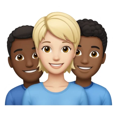 Femboy with 2 black dude sticker