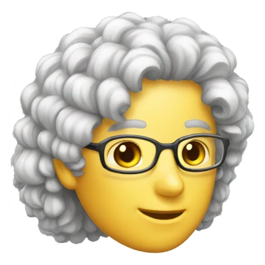 scientist hair Pinck sticker