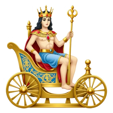 The chariot on a Tarot Card sticker