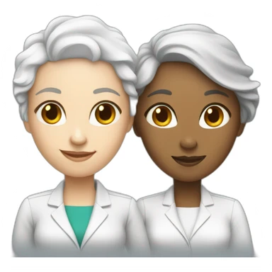 two white business women with different hair colors shaking hands sticker