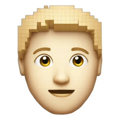 pixelated spreadsheet rectangle head sticker