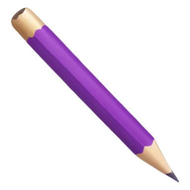 diagonal purple pencil sticker