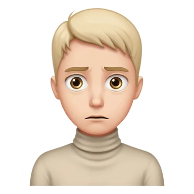 face with two hands around neck, wide eyes, annoyed expression sticker