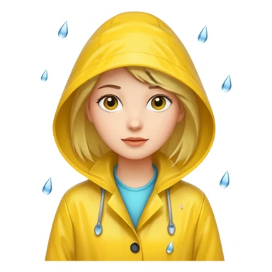 Raincoat Pedestrian woman sticker