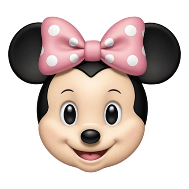 minnie mouse black and white outline sticker