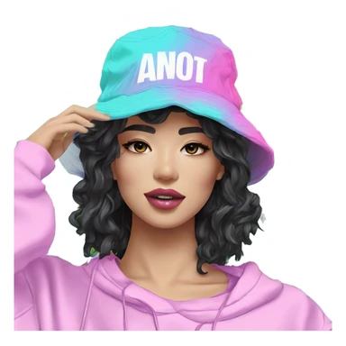 Vaporwave person hoodie dancing hip hop bucket hat tropical Skater fashion aesthetic baggy clothes graphic t shirt 420 sticker