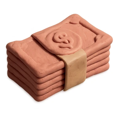 claymation style pink bundle of cash sticker