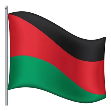 black red, and green bottom horizontal stripe flag sticker