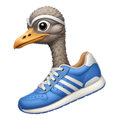  ostrich-in-sneakers sticker