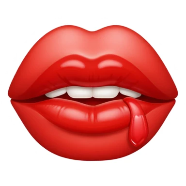 Lip kiss sticker
