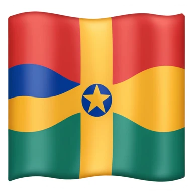 Flag of Rodrigues island sticker
