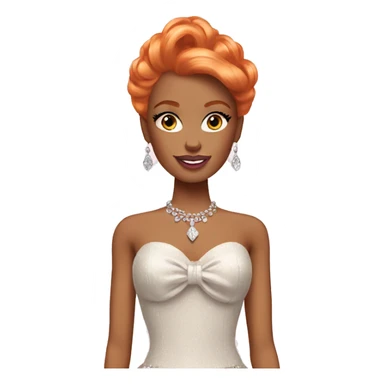 glamorous ginger barbie  sticker