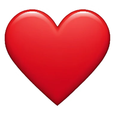 A pixel art emoji of a heart, rendered in a retro 8-bit style with simple, bold colors. sticker