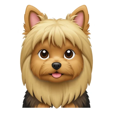 Yorkie blonde sticker