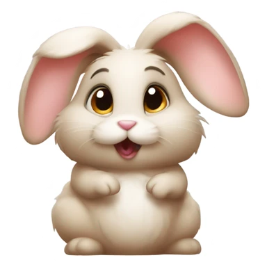 Bunny, blowing a kiss ￼ sticker