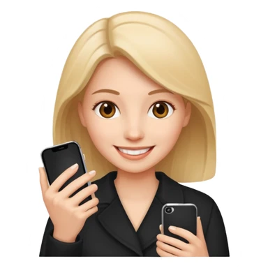 same woman but changing documents to phone sticker