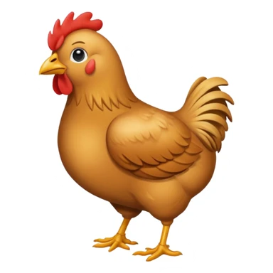 Ein Huhn das down Syndrom hat und schielt sticker