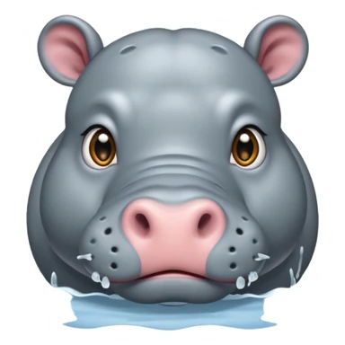 hippo sticker