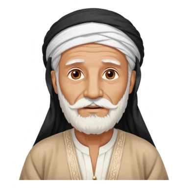 old emirates guys wearin gUAE cloths with white beared .. he works in the sea sticker