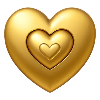 Golden heart with a dollars pattern on it sticker