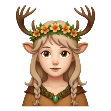 Druid human like fawn sticker