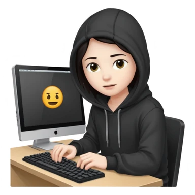 Hacker And cumbeuter sticker