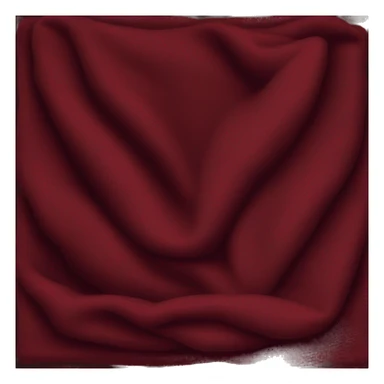 Realistic burgundy blanket neatly folded sticker
