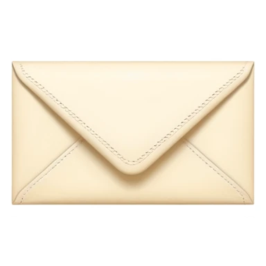 Cream-colored romantic Letter Envelope  sticker