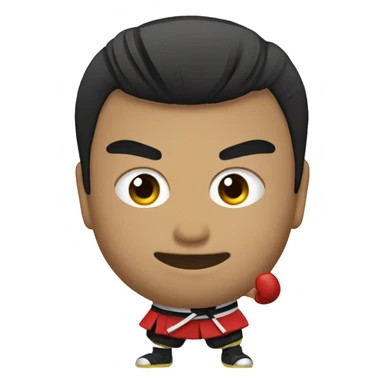 Samurai sportsmen boxing  sticker