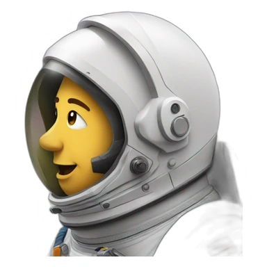 musk as astronaut sticker