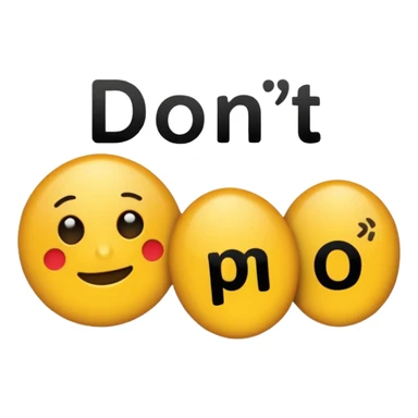 Letters saying “don’t PMO” meaining “don’t piss me off”  sticker