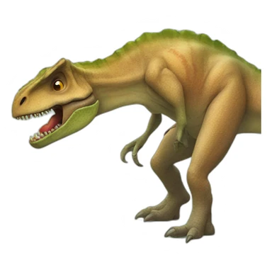 dinosaur eating a vegan sticker