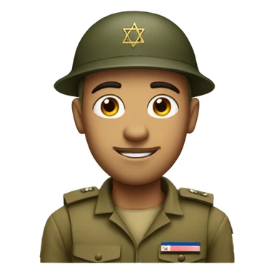 A big israel soldier sticker