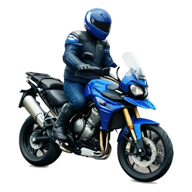 Blue triumph tiger 1200 motorbike sticker