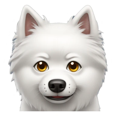 japanese spitz dog angry sticker