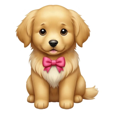 Perro con un lazo sticker