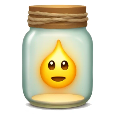 Candle in a jar sticker