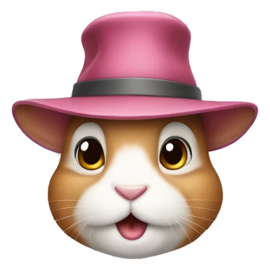 Bunny wearing a hat  sticker