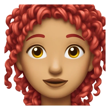 chica con rulos rojos que sostenga una lupa  sticker