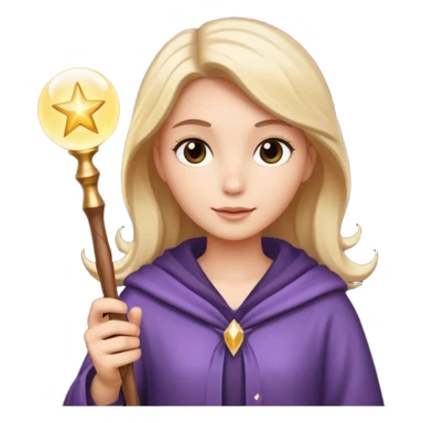 magic wand and hand with a glowing effect sticker