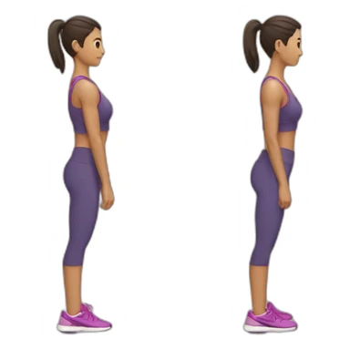 woman workout sticker