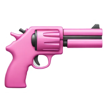 Pink gun with a bow sticker