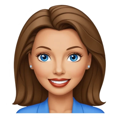 Vanessa Williams with blue eyes sticker